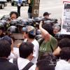 -2004년 8월 3일 오전 청와대 앞에서 자이툰 부대 선발대 파병을 강행한 노무현 규탄 기자회견이 열렸다.