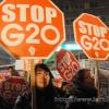 -STOP G20 !! 전국노동자대회 참여자들은 G20 반대를 외쳤다.