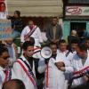 -2월 11일 이집트의 약사들이 무바라크 퇴진을 요구하고 있다.