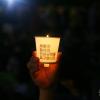 -가두행진을 마친 ‘세월호 참사 4차 범국민 촛불 행동’ 참가자들이 서울시청 앞 광장에서 정리집회를 하고 있다. 