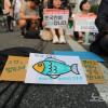 -6월 24일 오후 ‘일본 방사성 오염수 해양 투기 반대 3차 전국행동’이 서울시청 동편 도로에서 열리고 있다. 