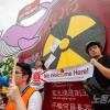 -IAEA 사무총장 라파엘 그로시와 박진 외교부 장관 면담이 있던 7월 8일 오후 서울 광화문 열린시민마당 앞에서 ‘일본 방사성 오염수 해양 투기 저지 4차 전국 행동의 날’ 집회가 열리고 있다.